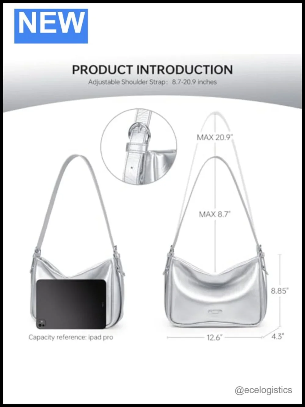 Genuine Leather Hobo Handbag for Women Crossbody Shoulder Purse